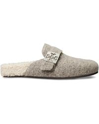 Tory Burch - Mellow Faux Shearling Mule Flats - Lyst
