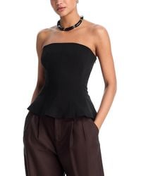 Aqua - Panel Strapless Top - Lyst