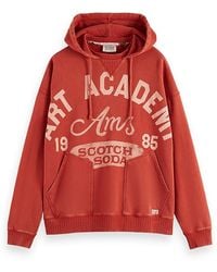 Scotch & Soda - Relaxed Fit Wash Art Hoodie - Lyst