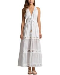 Elan - Sleeveless Maxi Swim Cover Up Dress - Lyst