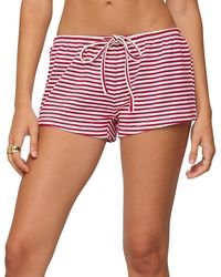 Edikted - Jainee Striped Drawstring Shorts - Lyst