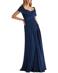 Tadashi Shoji - Milica Draped Portrait Collar Gown - Lyst