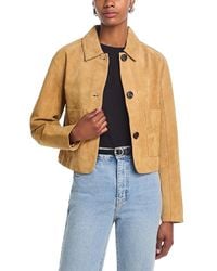 Blank NYC - Suede Cropped Jacket - Lyst