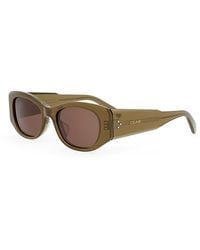 Celine - 3 Dots Rectangle Sunglasses, 54Mm - Lyst