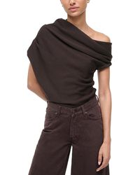 STAUD - Mabel Asymmetric Sweater - Lyst