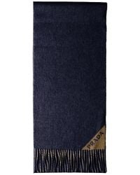 Prada - Double Cashmere Scarf - Lyst