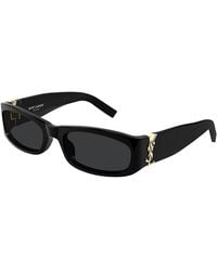 Saint Laurent - Rectangular Sunglasses, 55Mm - Lyst
