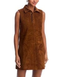 FRAME - The Suede City Shift Dress - Lyst