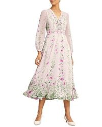 Hobbs Caversham Silk Dress in Blue | Lyst