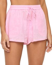 LSPACE - L*Space Rio Linen Cover Up Shorts - Lyst