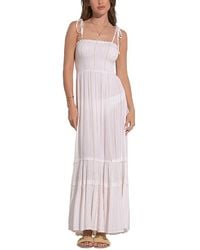 Elan - Smocked Maxi Dress - Lyst