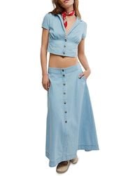 Free People - Easy Does It Top & Skirt Set - Lyst