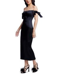 Dress the Population - Verona Off-The-Shoulder Midi Dress - Lyst