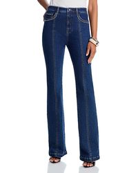 Cinq À Sept - Studded Single Heart Shailene High Rise Jeans - Lyst