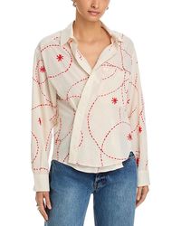 CISSA - Relaxed Fit Long Sleeve Button Down Shirt - Lyst