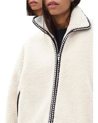 Rag & Bone - Mai Sherpa Zip Up Jacket - Lyst
