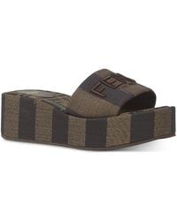 Fendi - Sunshine Flatform Slides - Lyst