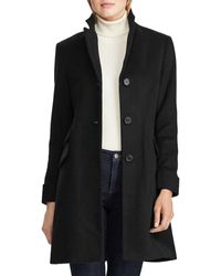 lauren ralph lauren wool blend reefer coat