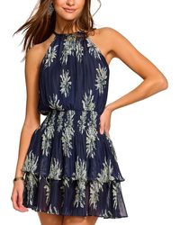 Ramy Brook - Donnielle Floral Smocked Halter Neck Dress - Lyst