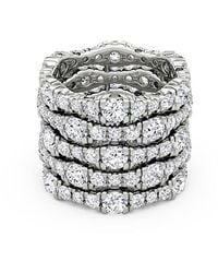 Vrai - 5 Row Pave Ring - Lyst