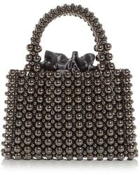 Aqua - Beaded Top Handle Bag - Lyst
