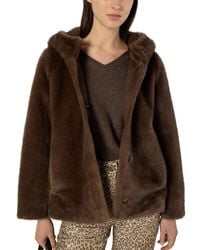 Gerard Darel - Morgane Faux Fur Coat - Lyst