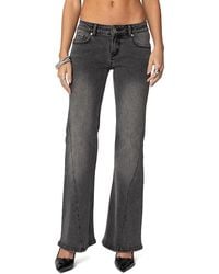 Edikted - Colton Boot Cut Low Rise Jeans - Lyst