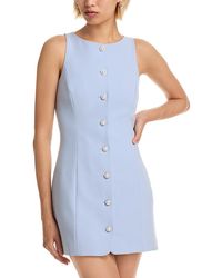 French Connection - Azra Twill Button Front Dress - Lyst