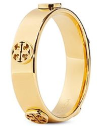 Tory Burch - Miller Logo Studded Band Ring - Lyst