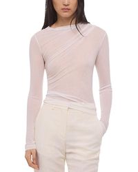 Helmut Lang - Sheer Twist Top - Lyst
