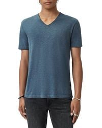 John Varvatos - Miles V Neck Slub Tee - Lyst