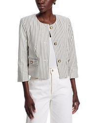 Tahari - Button Front Cropped Jacket - Lyst