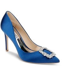 Badgley Mischka - Cher Crystal Buckle Pumps - Lyst