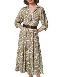 Donna Karan - Donna Karan Belted Shirt Dress - Lyst