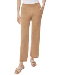 Misook Low Rise Cashmere Trousers - Natural