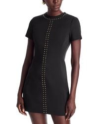 Michael Kors - Michael Studded Short Sleeve Mini Dress - Lyst