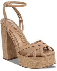 Sam Edelman - Sandy Block Heel Platform Sandals - Lyst