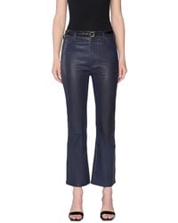 FRAME - The Leather Reboot Crop Pants - Lyst