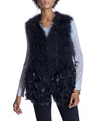 Maximilian - Feather Vest - Lyst