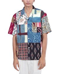 Kardo - Ronen Half Sleeve Button Front Camp Shirt - Lyst