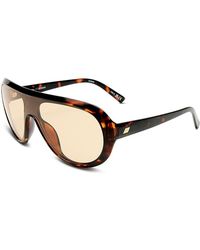 Le Specs - Obsession Shield Sunglasses, 134Mm - Lyst