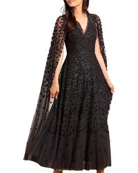 Needle & Thread - Clover Cape Sleeve Ankle Gown - Lyst