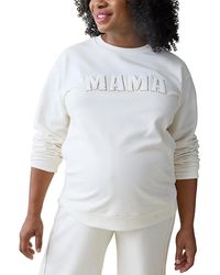 Ingrid & Isabel - Maternity Mama Fleece Graphic Sweatshirt - Lyst