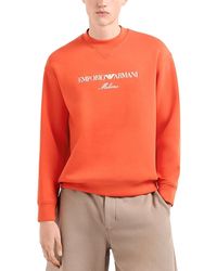 Emporio Armani - Embroidered Logo Sweatshirt - Lyst