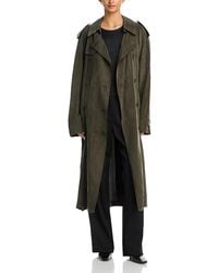 Helmut Lang - Fluid Double Breasted Trench Coat - Lyst