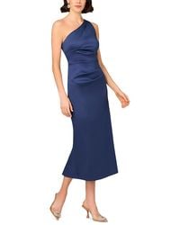 Aidan Mattox - Stretch Mikado Midi Dress - Lyst