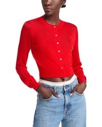 T By Alexander Wang - Alexanderwang. T Cropped Cardigan Sweater - Lyst
