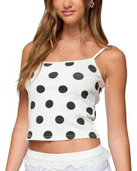 Edikted - Lynne Polka Dot Tank Top - Lyst