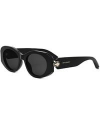 BVLGARI - Serpenti Oval Sunglasses, 52Mm - Lyst