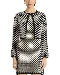 Oscar de la Renta - Honey Comb Sequin Knit Jacket - Lyst
